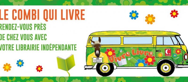 Francis Lyon en dédicace via le "Combi qui livre"