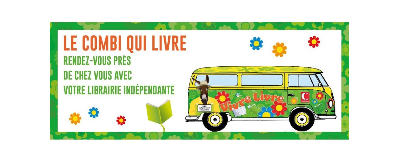 Francis Lyon en dédicace via le "Combi qui livre"